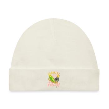 Sittich Mama Vogel Muttertag Geschenk Sittich - Baby Premium Organic Mütze - Naturweiß - Vorne