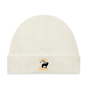 Hovawart macht glücklich Derber Bauernhund - Baby Premium Organic Mütze - Naturweiß - Vorne