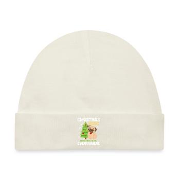 Christmas Music Everywhere - Baby Premium Organic Mütze - Naturweiß - Vorne