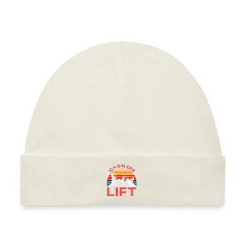 Skibergsteiger Ich bin der Lift Ski Touring - Baby Premium Organic Mütze - Naturweiß - Vorne