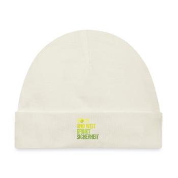 Tennis Taktik Tennisspieler - Baby Premium Organic Mütze - Naturweiß - Vorne