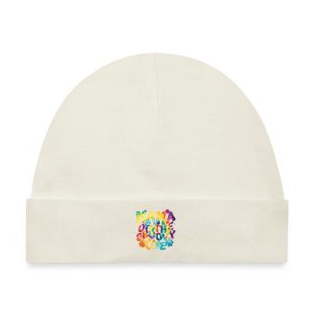 Groovy Mutter Passende Familie Am 1. Geburtstag - Baby Premium Organic Mütze - Naturweiß - Vorne