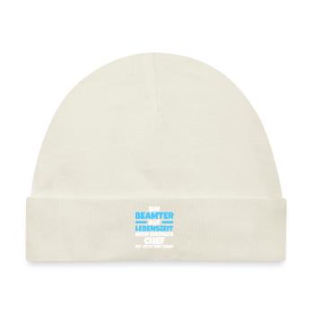 Beamter Beamte Staatsdienst Geschenk - Baby Premium Organic Mütze - Naturweiß - Vorne