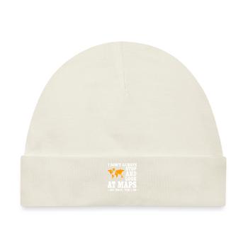 Geographie Liebhaber - Baby Premium Organic Mütze - Naturweiß - Vorne