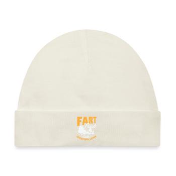 Furz Farting Crop Duster Dad Humor - Baby Premium Organic Mütze - Naturweiß - Vorne