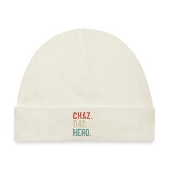 Chaz Dad Held - Baby Premium Organic Mütze - Naturweiß - Vorne
