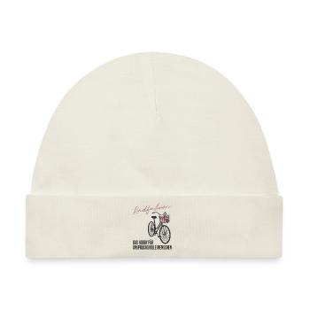 Radfahren - Anspruchsvoll & Edel - Blumen Geschenk - Baby Premium Organic Mütze - Naturweiß - Vorne