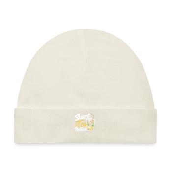 Süßer Tee Nation Süßer Tee Eistee - Baby Premium Organic Mütze - Naturweiß - Vorne