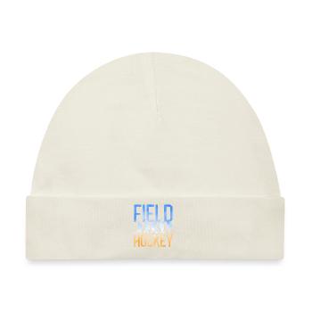 Field Hockey Watercolor Field - Baby Premium Organic Mütze - Naturweiß - Vorne