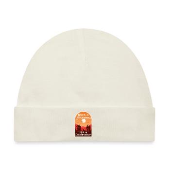 Das Leben ist eine Reise, kein Ziel - Baby Premium Organic Mütze - Naturweiß - Vorne
