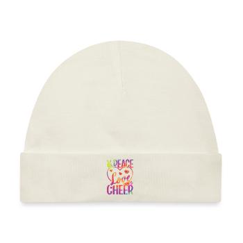 Cheerleadermädchen Cheerleading Jubel Jugend - Baby Premium Organic Mütze - Naturweiß - Vorne