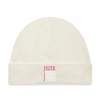 Faith Forwarding All Issues To Heaven 6 - Baby Premium Organic Mütze - Naturweiß - Vorne