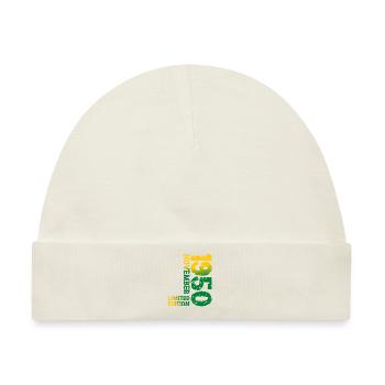 1950 November Limited Edition 73. Geburtstag Deko - Baby Premium Organic Mütze - Naturweiß - Vorne