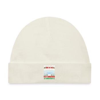 Aufgrund Der Inflation Ist Dies Meine Schuluniform - Baby Premium Organic Mütze - Naturweiß - Vorne