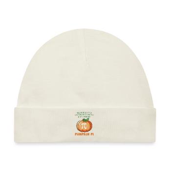 Kürbiskuchen Pi Mathelehrer Haloween Thanksgiving - Baby Premium Organic Mütze - Naturweiß - Vorne