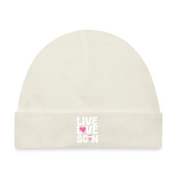 Live Love Scan Medizinischer Sonograph - Baby Premium Organic Mütze - Naturweiß - Vorne
