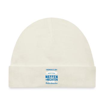 Onkel Familie Onkels Geschenk - Baby Premium Organic Mütze - Naturweiß - Vorne