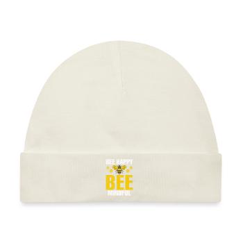 Bee Gifts - Baby Premium Organic Mütze - Naturweiß - Vorne
