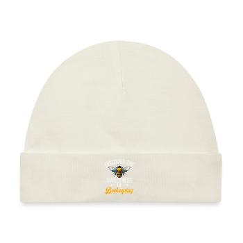 Bee Gifts - Baby Premium Organic Mütze - Naturweiß - Vorne