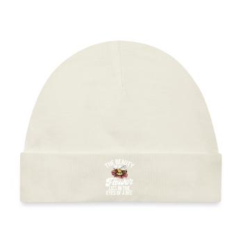 Bee Gifts - Baby Premium Organic Mütze - Naturweiß - Vorne