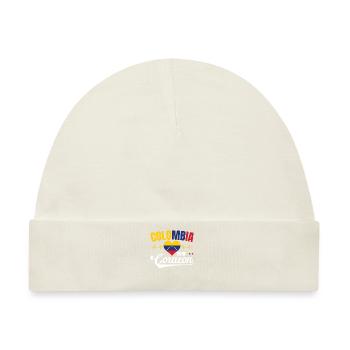 Colombia En Mi Corazon Lebensweisheit Kolumbianer - Baby Premium Organic Mütze - Naturweiß - Vorne