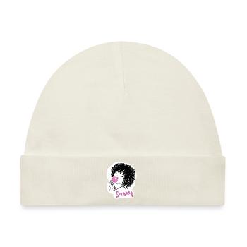 Sassy Chic mit Afro Charme - Baby Premium Organic Mütze - Naturweiß - Vorne