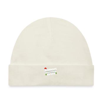 Weihnachtsbeleuchtungsexperte Lichterkette Xmas - Baby Premium Organic Mütze - Naturweiß - Vorne