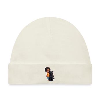 Kinderfreundliche Tierfreundschaft Illustration - Baby Premium Organic Mütze - Naturweiß - Vorne