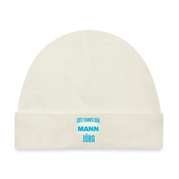 Jörg Name Design - Baby Premium Organic Mütze - Naturweiß - Vorne