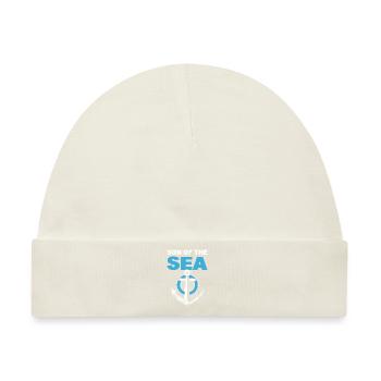 Son Of The Sea Boots Steward - Baby Premium Organic Mütze - Naturweiß - Vorne