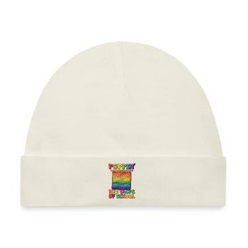 100. Schultag Poppins Kostüm 100 Schultage - Baby Premium Organic Mütze - Naturweiß - Vorne
