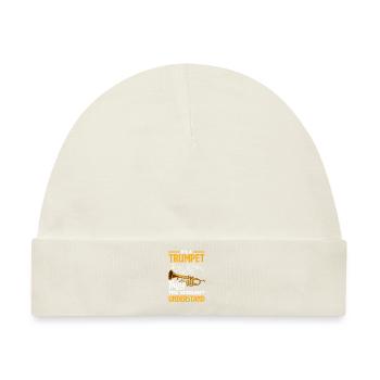 Trompete Trompeter Trompeten Spieler - Baby Premium Organic Mütze - Naturweiß - Vorne