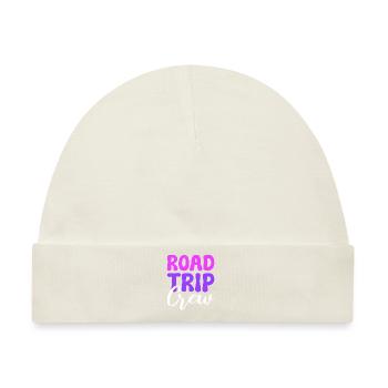Road Trip Crew Reisender - Baby Premium Organic Mütze - Naturweiß - Vorne