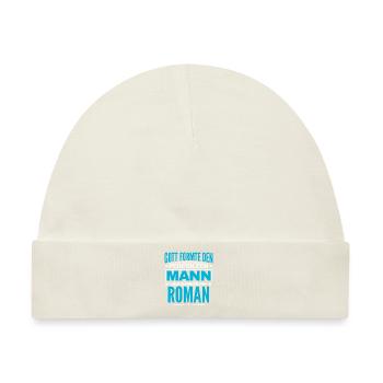 Roman Name Design - Baby Premium Organic Mütze - Naturweiß - Vorne
