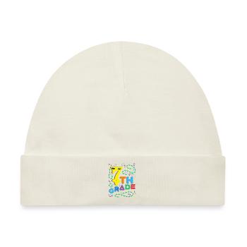 Gelbe Sieben - 7th Grade - Baby Premium Organic Mütze - Naturweiß - Vorne
