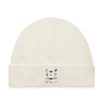 Verschiedene Kawaii Axolotltypen - Baby Premium Organic Mütze - Naturweiß - Vorne