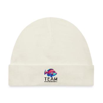 Humuhumunukunukuapua'a Riff-drückerfisch - Baby Premium Organic Mütze - Naturweiß - Vorne