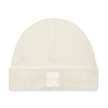 Dezember 1957 Jahrestag Dezember 1957 Dezember - Baby Premium Organic Mütze - Naturweiß - Vorne