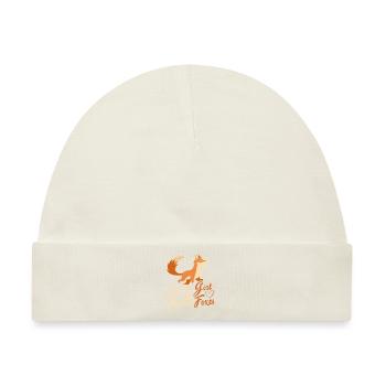 Fennec Fox Süße Fennec Foxes Fennec Tier - Baby Premium Organic Mütze - Naturweiß - Vorne