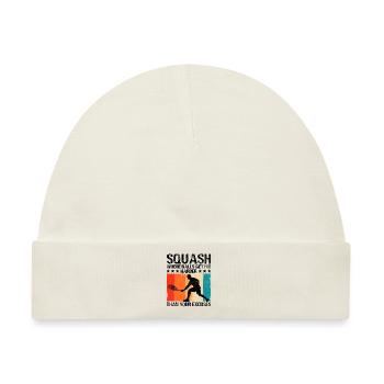 Squashspieler Squash Tennisspieler Raquetball Spor - Baby Premium Organic Mütze - Naturweiß - Vorne