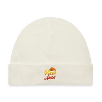 Pizza Addict Pizzabäcker Backfans Hobby Bäcker - Baby Premium Organic Mütze - Naturweiß - Vorne
