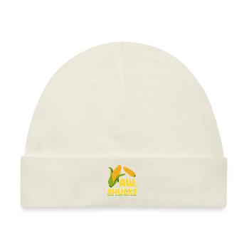 Aw, Shucks Mais Landwirtschaftliche Hackfrüchte - Baby Premium Organic Mütze - Naturweiß - Vorne