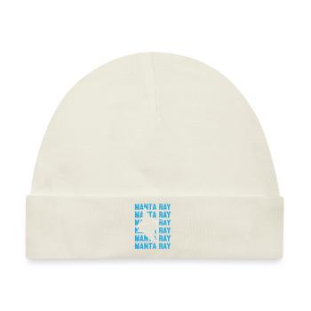 Eleganter Manta Ray Ozeanliebhaber - Baby Premium Organic Mütze - Naturweiß - Vorne