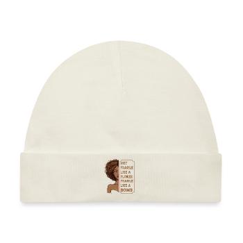 Nicht zerbrechlich wie eine Blume, zerbrechlich wie eine Bombe - Baby Premium Organic Mütze - Naturweiß - Vorne