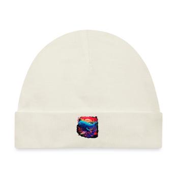 Blauwal - Baby Premium Organic Mütze - Naturweiß - Vorne