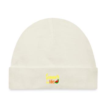 Sommerliche Vibes - Baby Premium Organic Mütze - Naturweiß - Vorne