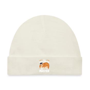 Masterabschluss Vom Bett Chiller zum Master - Baby Premium Organic Mütze - Naturweiß - Vorne