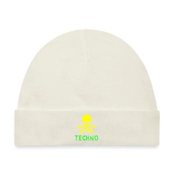 Techno-Knochen - Baby Premium Organic Mütze - Naturweiß - Vorne