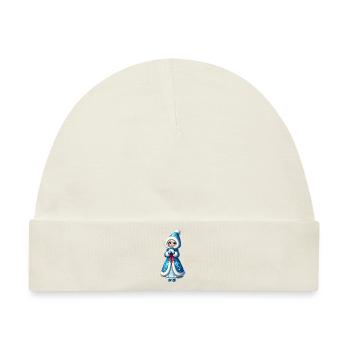 Ded Moroz Snegurotschka russischer Weihnachtsmann - Baby Premium Organic Mütze - Naturweiß - Vorne