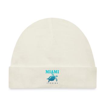 Miami Florida USA - Baby Premium Organic Mütze - Naturweiß - Vorne